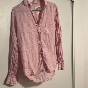 Grayson The Hero Button-Up Shirt Peony, Tumbled Linen